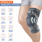 Physio Factory Knee Sleeve. Blue/Green